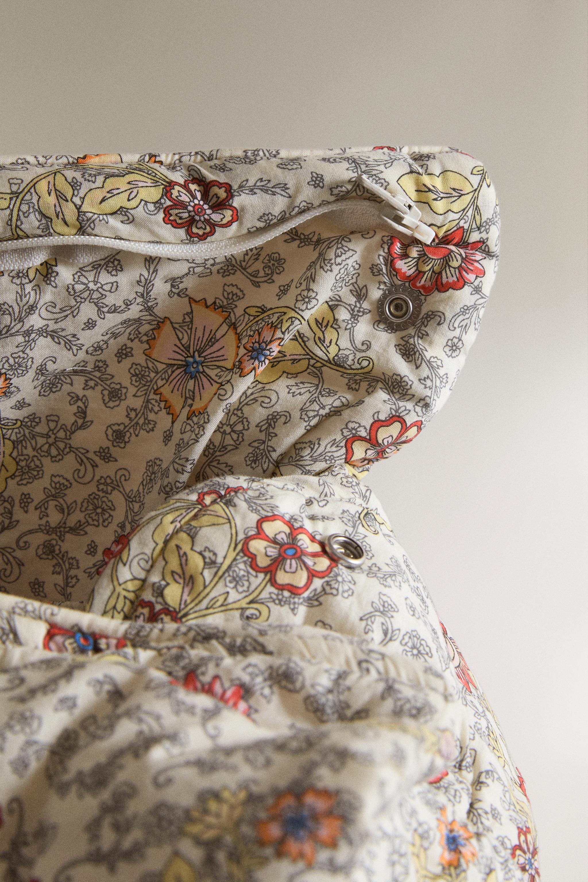 SAC À LANGER EN COTON À FLEURS